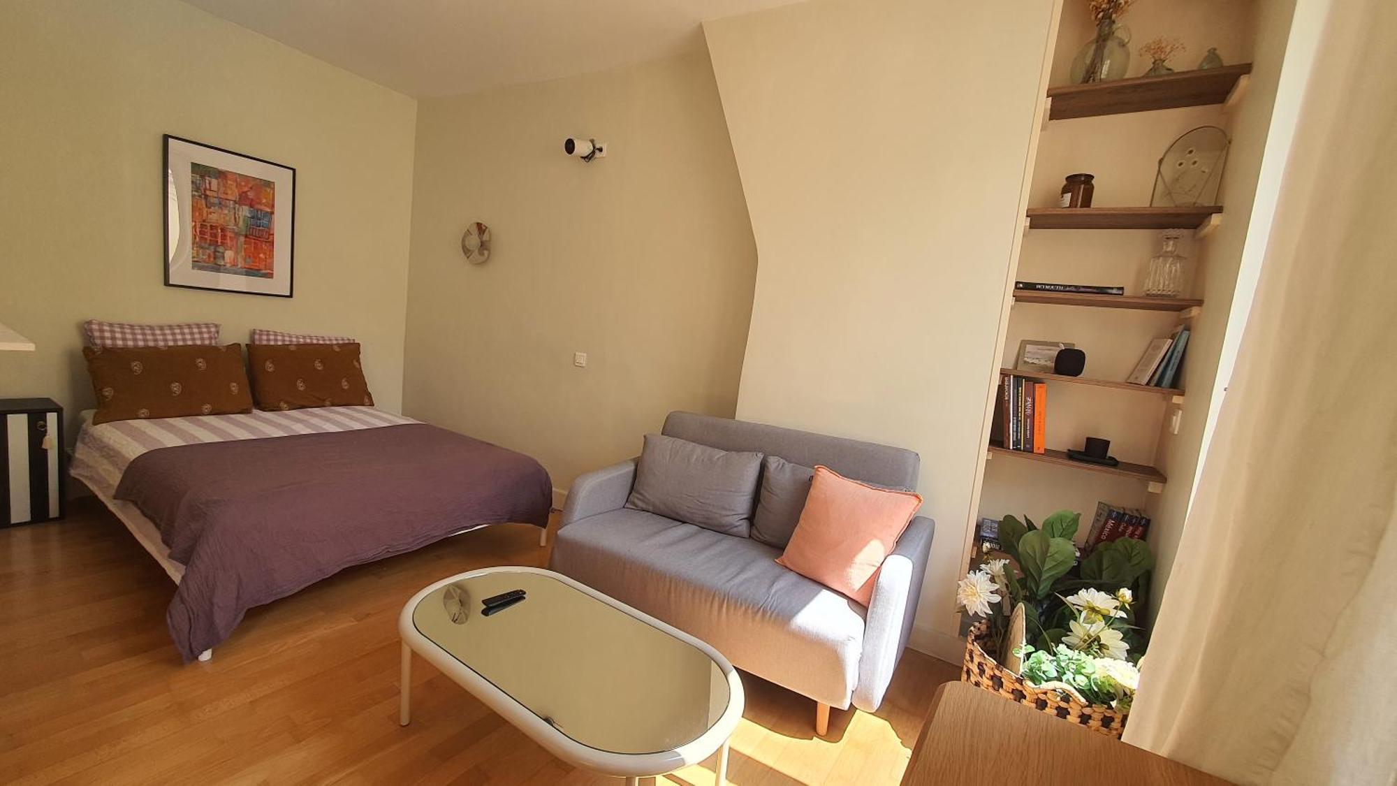 Studio Calme Et Ensoleille Entierement Renove Paris Exterior foto